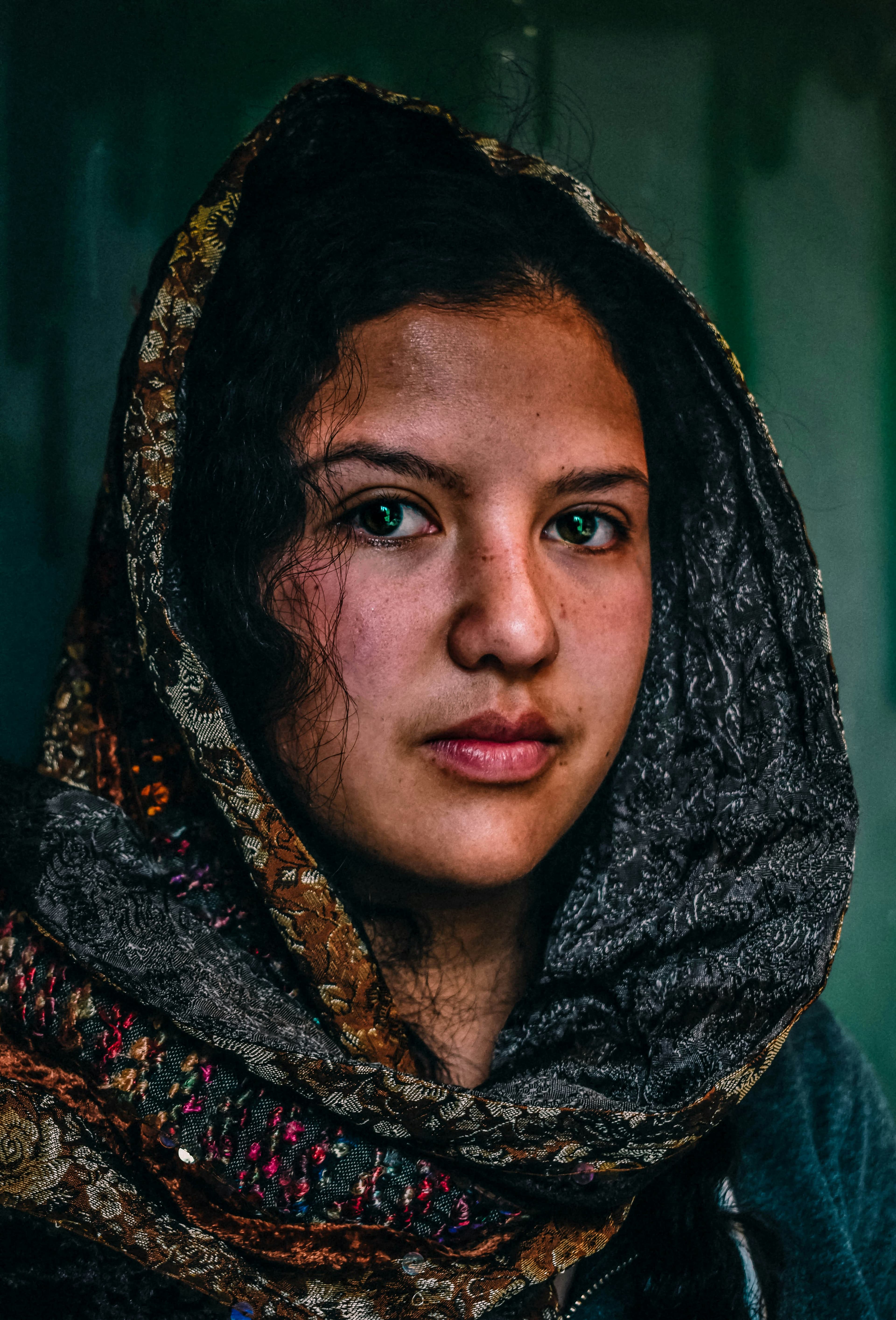 Portrait of a South Asian woman with medium brown skin